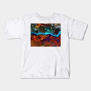 Gemstone Agate Jasper texture 2 Kids T-Shirt